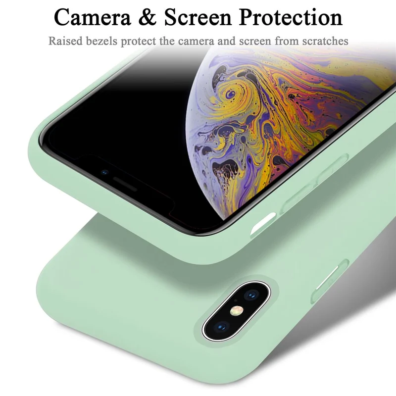 Cadorabo Hülle kompatibel mit Apple iPhone X / XS Schutzhülle aus flexiblem TPU Silikon