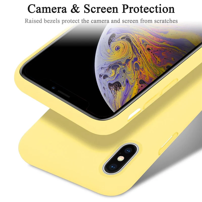 Cadorabo Hülle kompatibel mit Apple iPhone X / XS Schutzhülle aus flexiblem TPU Silikon