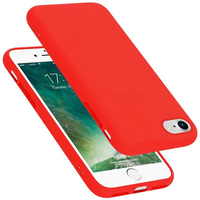 Cadorabo Hülle kompatibel mit Apple iPhone 7 / 7S / 8 / SE 2020 Schutzhülle aus flexiblem TPU Silikon