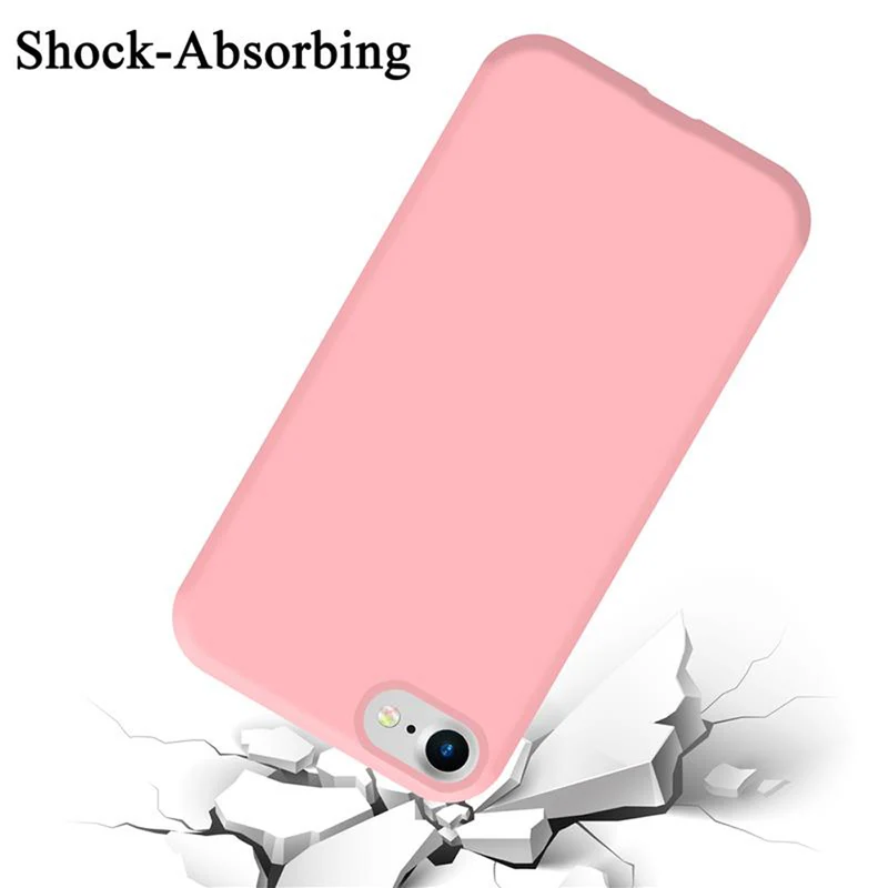 Cadorabo Hülle kompatibel mit Apple iPhone 7 / 7S / 8 / SE 2020 Schutzhülle aus flexiblem TPU Silikon