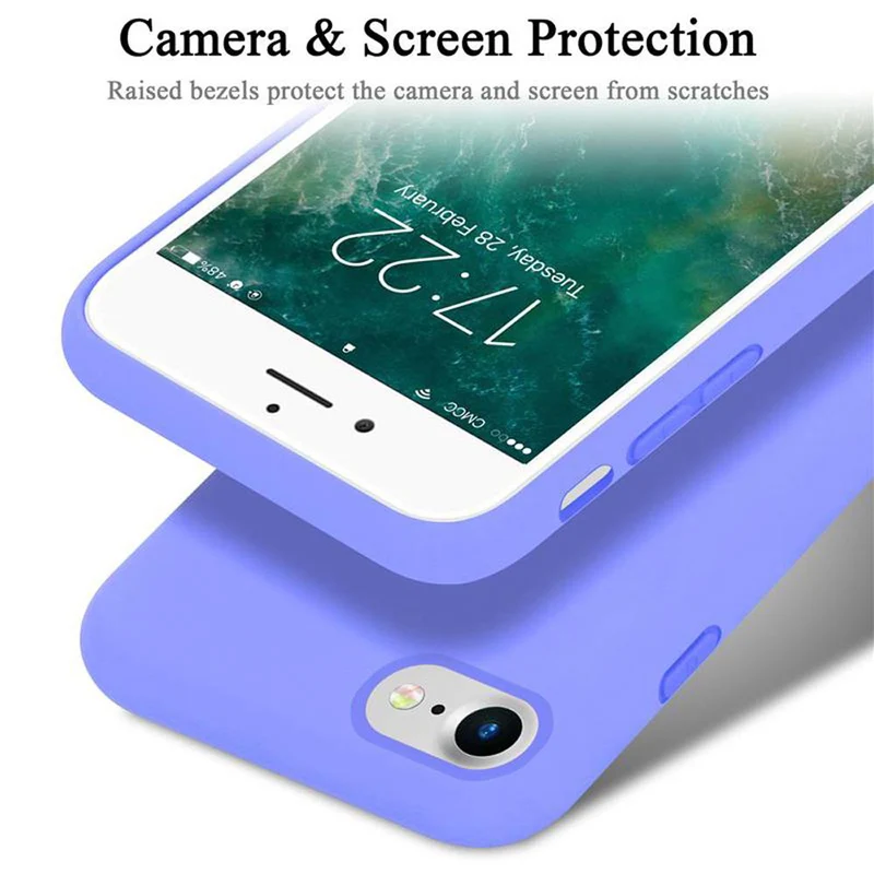Cadorabo Hülle kompatibel mit Apple iPhone 7 / 7S / 8 / SE 2020 Schutzhülle aus flexiblem TPU Silikon