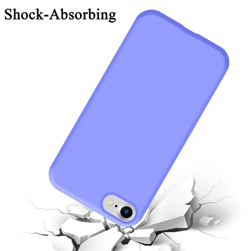 Cadorabo Hülle kompatibel mit Apple iPhone 7 / 7S / 8 / SE 2020 Schutzhülle aus flexiblem TPU Silikon