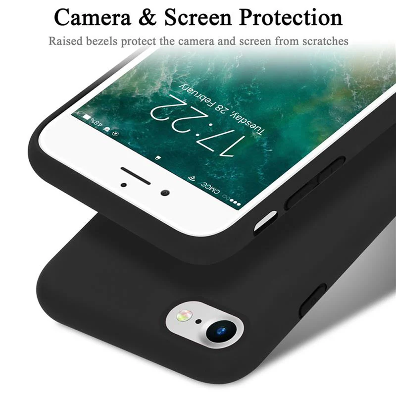 Cadorabo Hülle kompatibel mit Apple iPhone 7 / 7S / 8 / SE 2020 Schutzhülle aus flexiblem TPU Silikon