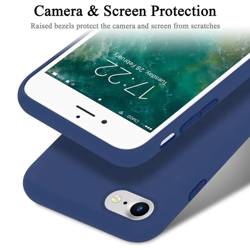 Cadorabo Hülle kompatibel mit Apple iPhone 7 / 7S / 8 / SE 2020 Schutzhülle aus flexiblem TPU Silikon