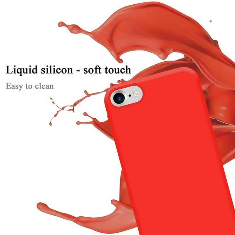 Cadorabo Hülle kompatibel mit Apple iPhone 7 / 7S / 8 / SE 2020 Schutzhülle aus flexiblem TPU Silikon