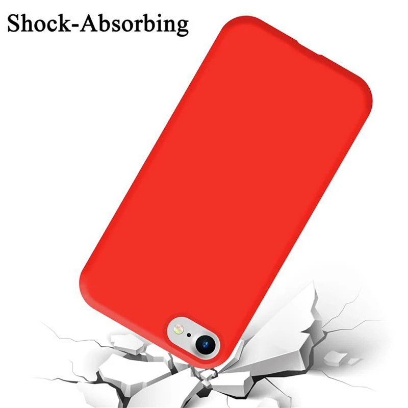 Cadorabo Hülle kompatibel mit Apple iPhone 7 / 7S / 8 / SE 2020 Schutzhülle aus flexiblem TPU Silikon