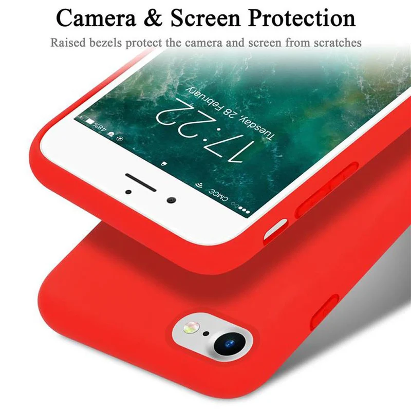 Cadorabo Hülle kompatibel mit Apple iPhone 7 / 7S / 8 / SE 2020 Schutzhülle aus flexiblem TPU Silikon