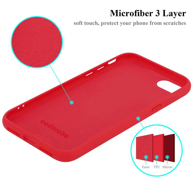Cadorabo Hülle kompatibel mit Apple iPhone 7 / 7S / 8 / SE 2020 Schutzhülle aus flexiblem TPU Silikon