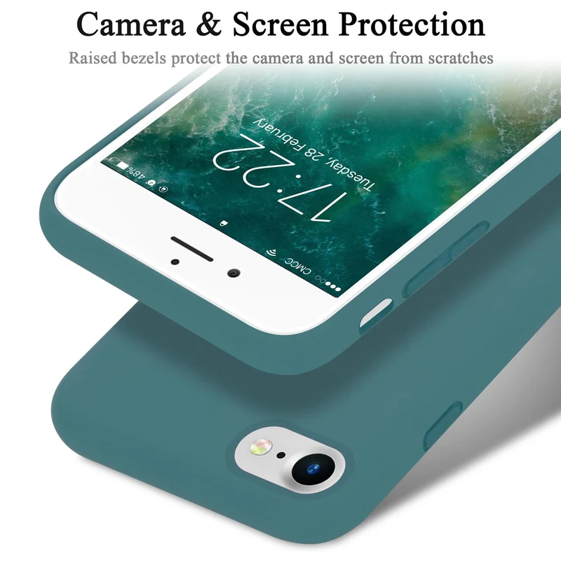 Cadorabo Hülle kompatibel mit Apple iPhone 7 / 7S / 8 / SE 2020 Schutzhülle aus flexiblem TPU Silikon
