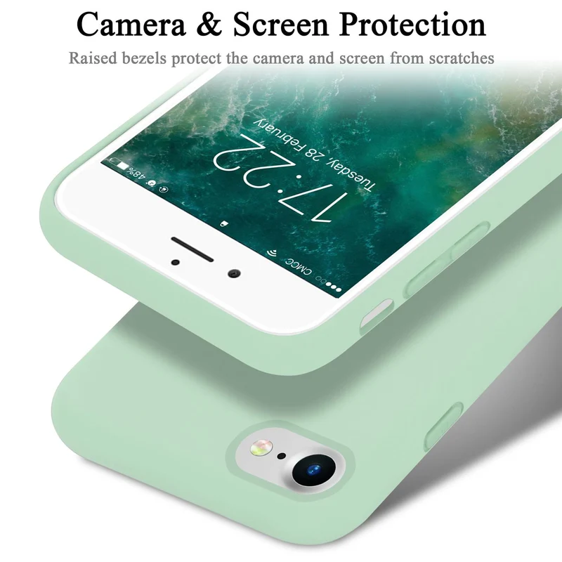 Cadorabo Hülle kompatibel mit Apple iPhone 7 / 7S / 8 / SE 2020 Schutzhülle aus flexiblem TPU Silikon