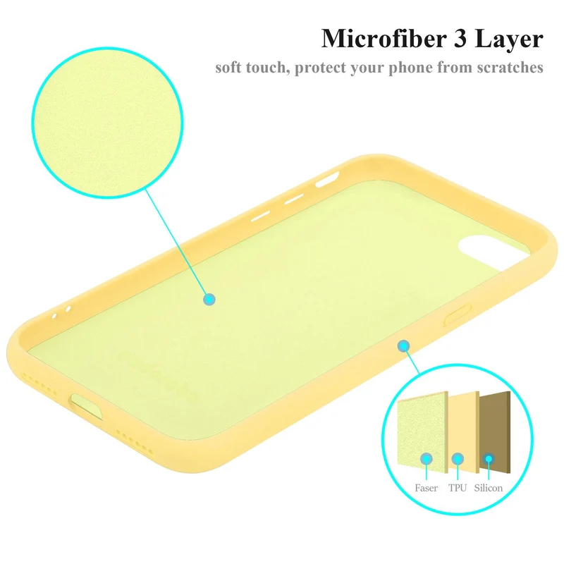 Cadorabo Hülle kompatibel mit Apple iPhone 7 / 7S / 8 / SE 2020 Schutzhülle aus flexiblem TPU Silikon