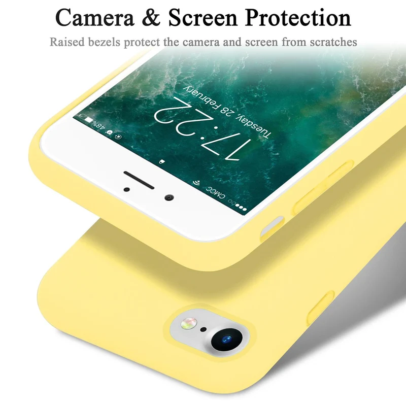 Cadorabo Hülle kompatibel mit Apple iPhone 7 / 7S / 8 / SE 2020 Schutzhülle aus flexiblem TPU Silikon