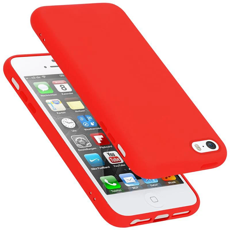 Cadorabo Hülle kompatibel mit Apple iPhone 5 / 5S / SE 2016 Schutzhülle aus flexiblem TPU Silikon