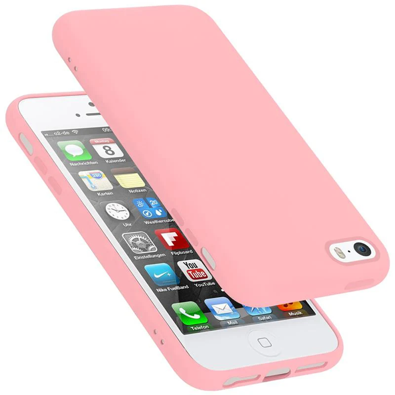 Cadorabo Hülle kompatibel mit Apple iPhone 5 / 5S / SE 2016 Schutzhülle aus flexiblem TPU Silikon