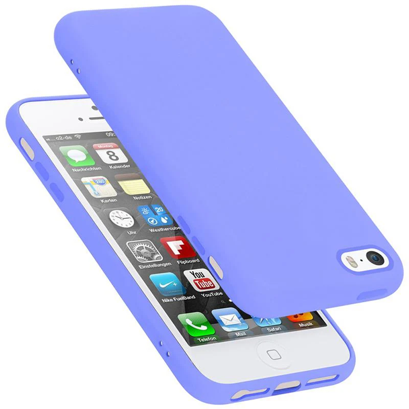 Cadorabo Hülle kompatibel mit Apple iPhone 5 / 5S / SE 2016 Schutzhülle aus flexiblem TPU Silikon
