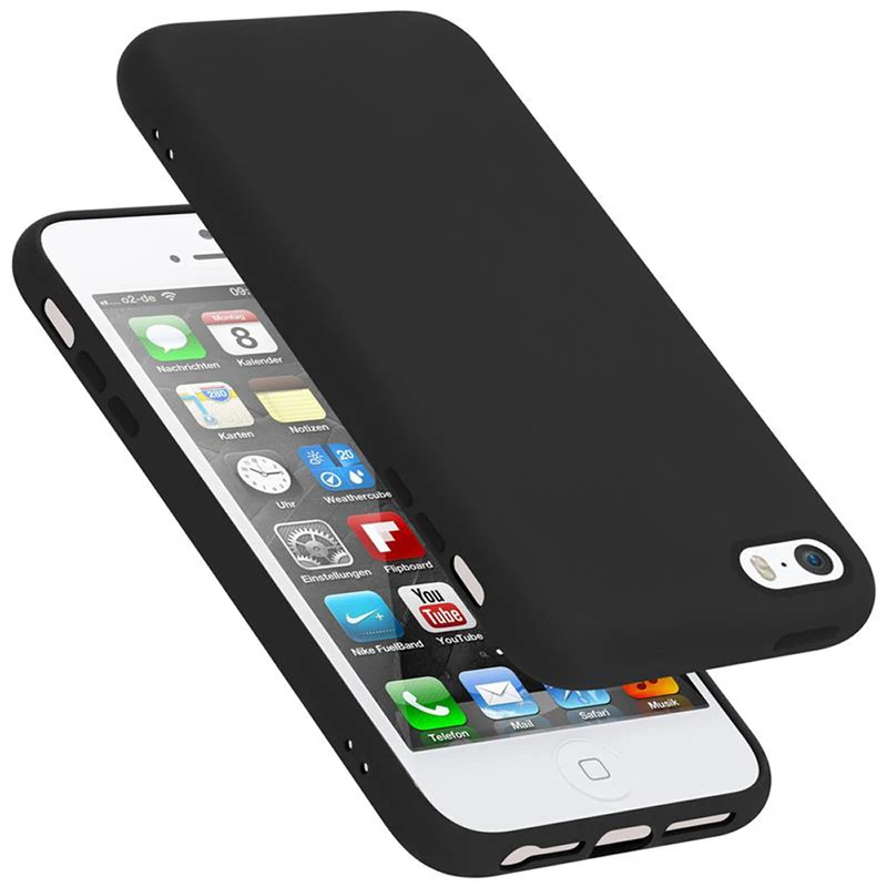 Cadorabo Hülle kompatibel mit Apple iPhone 5 / 5S / SE 2016 Schutzhülle aus flexiblem TPU Silikon