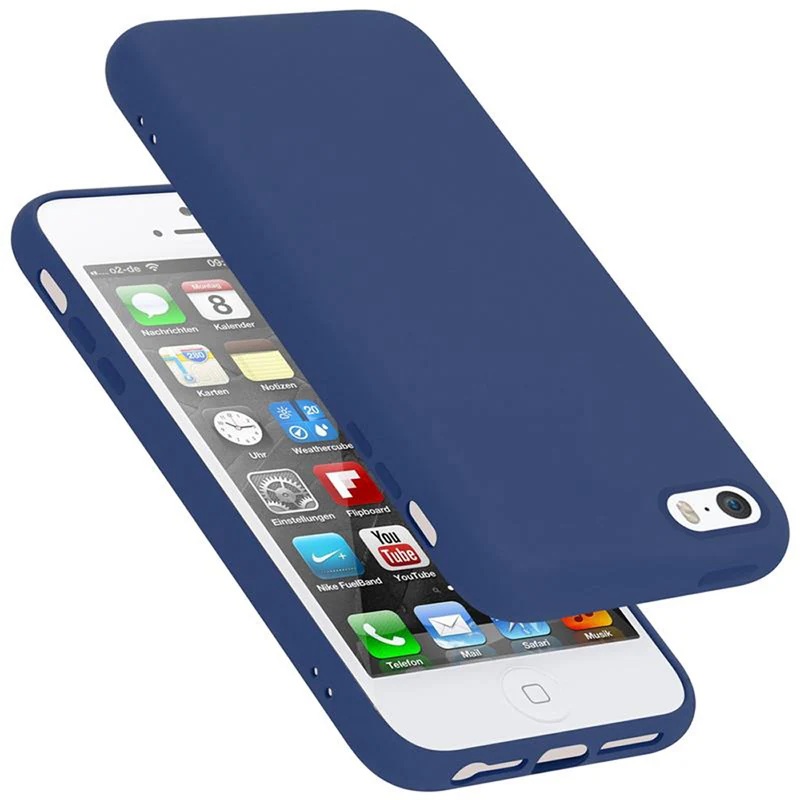 Cadorabo Hülle kompatibel mit Apple iPhone 5 / 5S / SE 2016 Schutzhülle aus flexiblem TPU Silikon