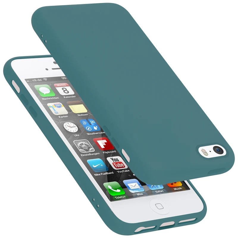 Cadorabo Hülle kompatibel mit Apple iPhone 5 / 5S / SE 2016 Schutzhülle aus flexiblem TPU Silikon