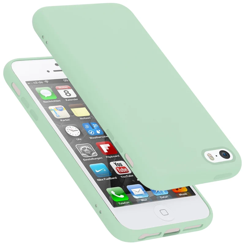 Cadorabo Hülle kompatibel mit Apple iPhone 5 / 5S / SE 2016 Schutzhülle aus flexiblem TPU Silikon