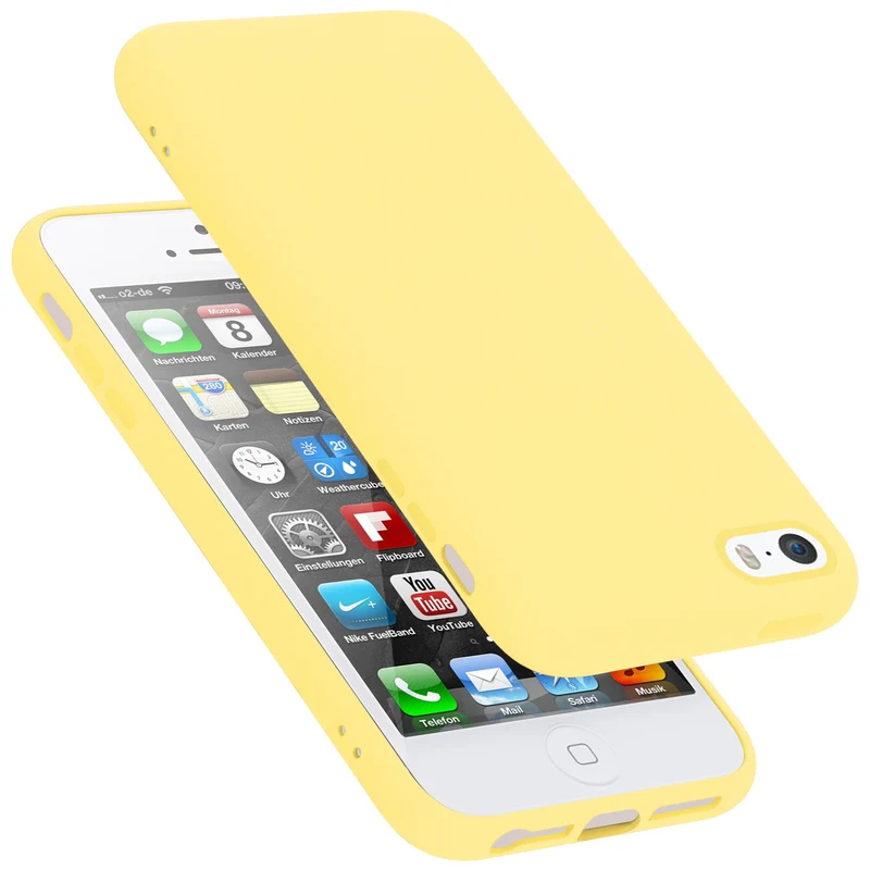 Cadorabo Hülle kompatibel mit Apple iPhone 5 / 5S / SE 2016 Schutzhülle aus flexiblem TPU Silikon