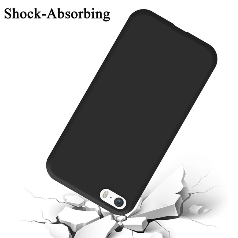 Cadorabo Hülle kompatibel mit Apple iPhone 5 / 5S / SE 2016 Schutzhülle aus flexiblem TPU Silikon