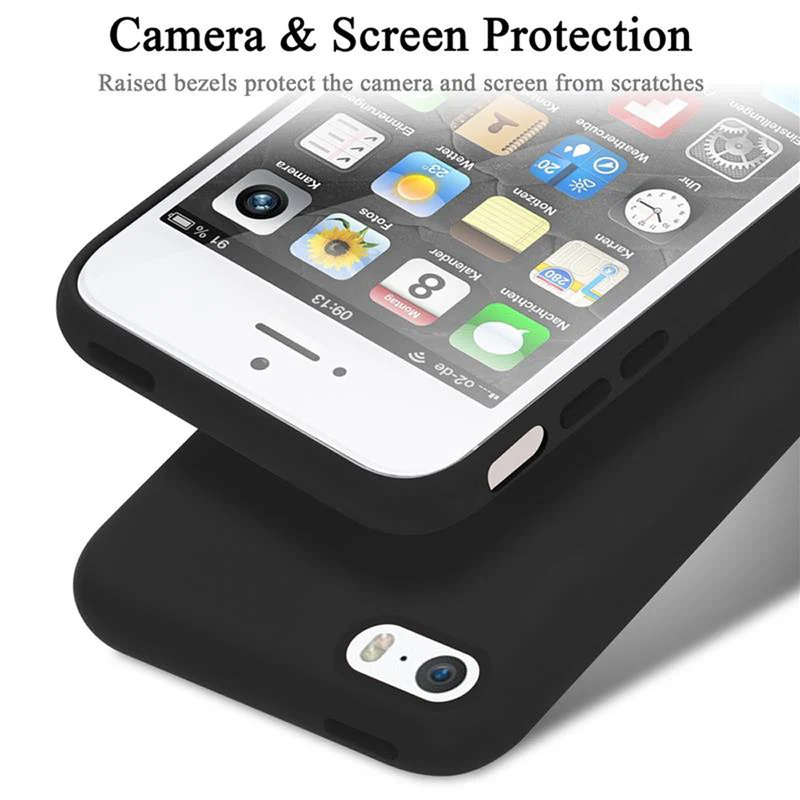 Cadorabo Hülle kompatibel mit Apple iPhone 5 / 5S / SE 2016 Schutzhülle aus flexiblem TPU Silikon