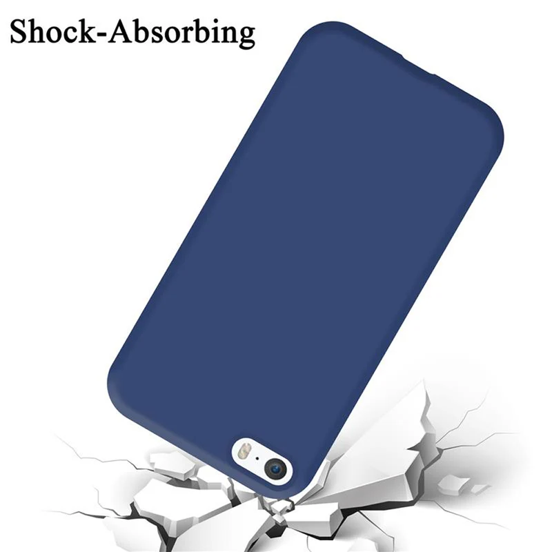 Cadorabo Hülle kompatibel mit Apple iPhone 5 / 5S / SE 2016 Schutzhülle aus flexiblem TPU Silikon