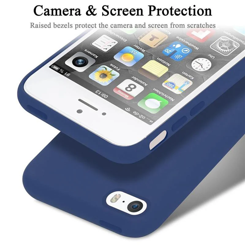 Cadorabo Hülle kompatibel mit Apple iPhone 5 / 5S / SE 2016 Schutzhülle aus flexiblem TPU Silikon