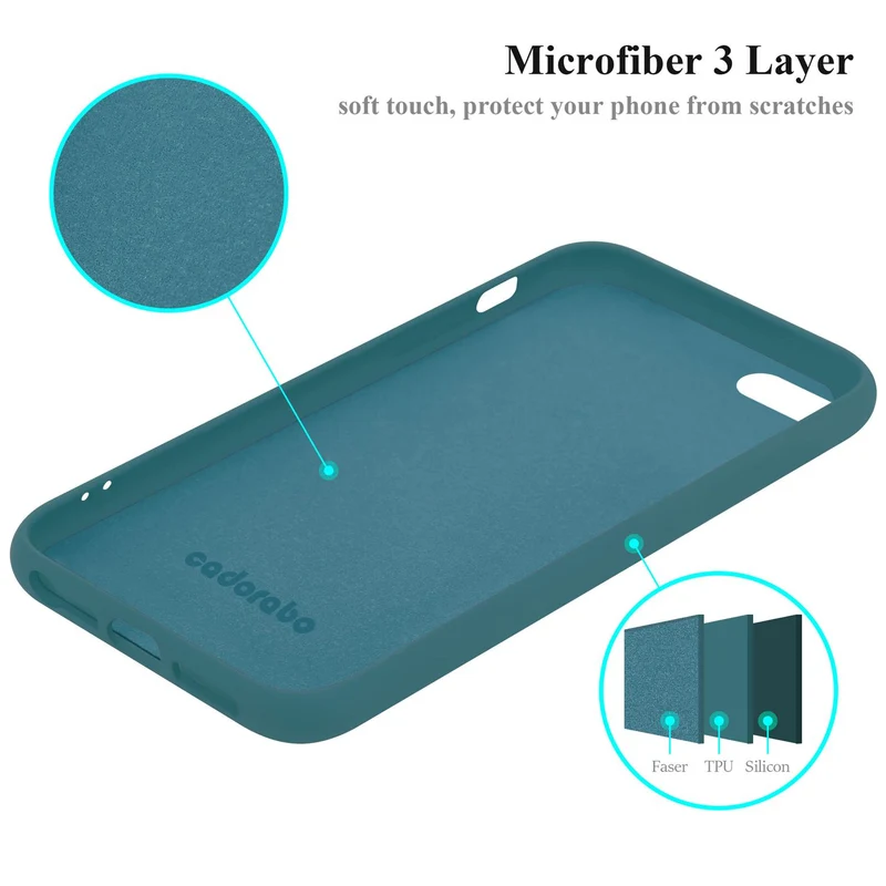 Cadorabo Hülle kompatibel mit Apple iPhone 5 / 5S / SE 2016 Schutzhülle aus flexiblem TPU Silikon