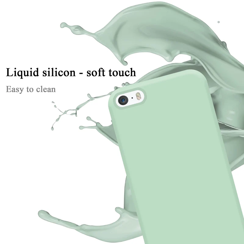 Cadorabo Hülle kompatibel mit Apple iPhone 5 / 5S / SE 2016 Schutzhülle aus flexiblem TPU Silikon