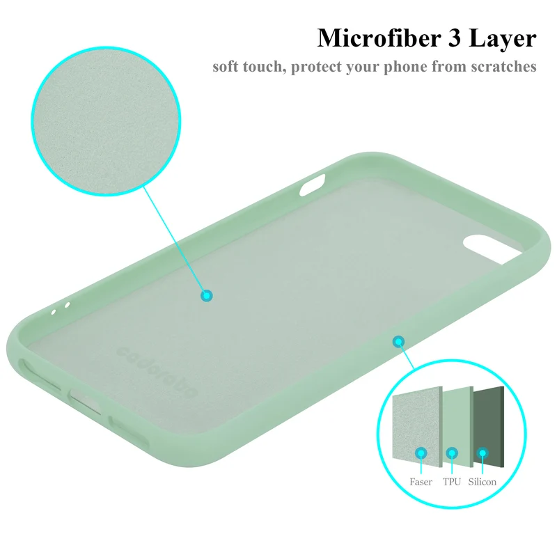 Cadorabo Hülle kompatibel mit Apple iPhone 5 / 5S / SE 2016 Schutzhülle aus flexiblem TPU Silikon