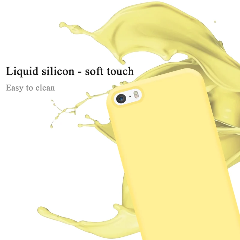 Cadorabo Hülle kompatibel mit Apple iPhone 5 / 5S / SE 2016 Schutzhülle aus flexiblem TPU Silikon