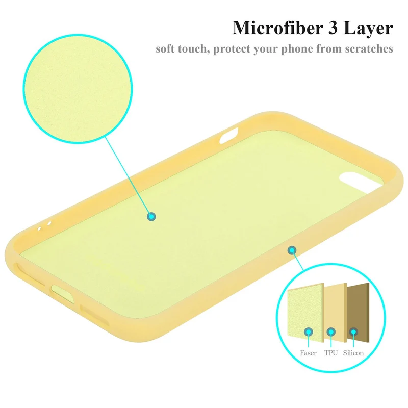 Cadorabo Hülle kompatibel mit Apple iPhone 5 / 5S / SE 2016 Schutzhülle aus flexiblem TPU Silikon