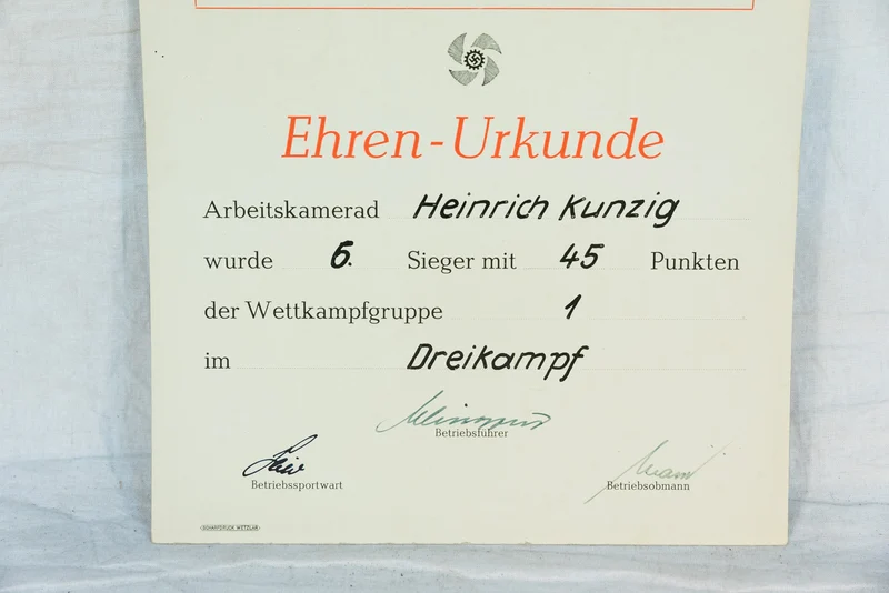#4 Urkunde nur Sportler