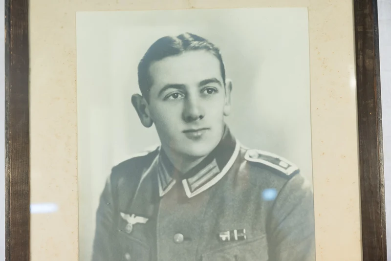 Wehrmacht Studiofoto im Rahmen 56x34 cm