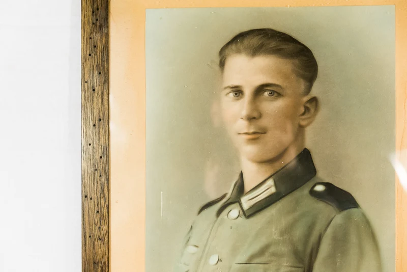 Wehrmacht Studiofoto im Rahmen 50x40 cm
