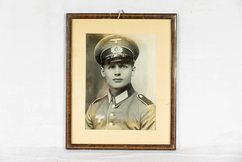 Heer Portraitfoto im Rahmen 32x26 cm