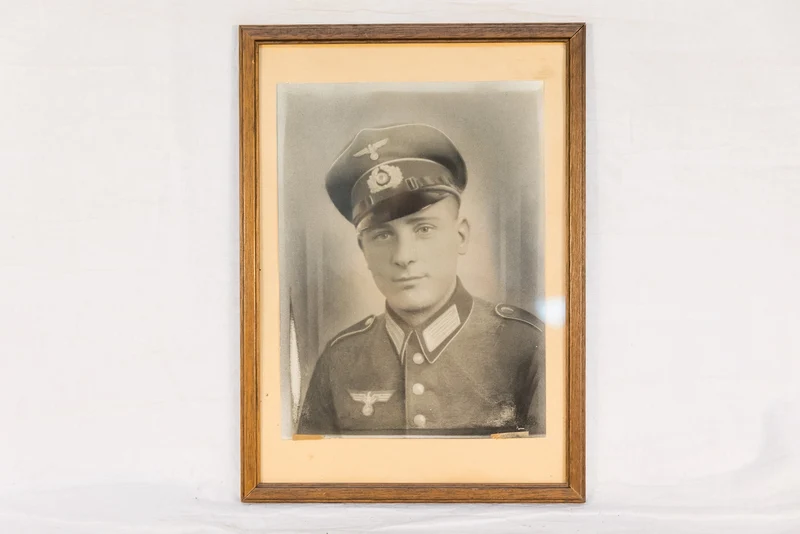 Heer Portraitfoto im Rahmen 32x22 cm
