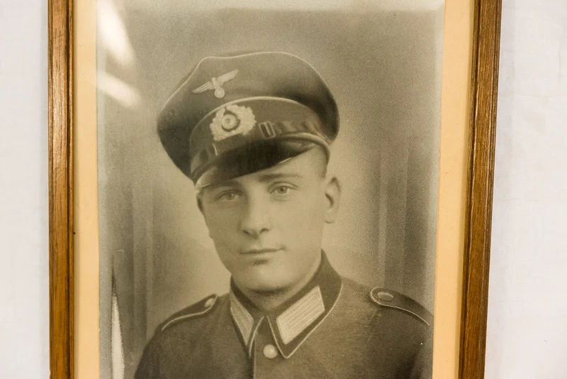 Heer Portraitfoto im Rahmen 32x22 cm