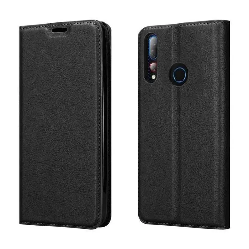 Cadorabo Hülle kompatibel mit HTC Desire 19 PLUS Schutzhülle mit Magnetverschluss, Standfunktion und Kartenfach
