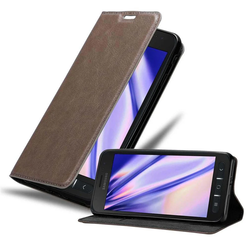 Cadorabo Hülle kompatibel mit Samsung Galaxy XCover 4 / XCover 4s Schutzhülle mit Magnetverschluss, Standfunktion und Kartenfach