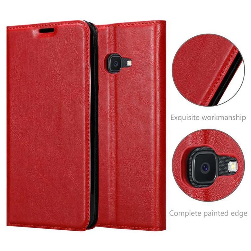 Cadorabo Hülle kompatibel mit Samsung Galaxy XCover 4 / XCover 4s Schutzhülle mit Magnetverschluss, Standfunktion und Kartenfach