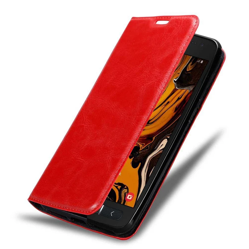 Cadorabo Hülle kompatibel mit Samsung Galaxy XCover 4 / XCover 4s Schutzhülle mit Magnetverschluss, Standfunktion und Kartenfach
