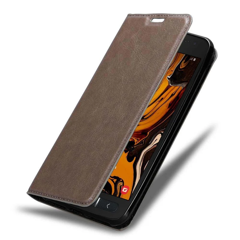 Cadorabo Hülle kompatibel mit Samsung Galaxy XCover 4 / XCover 4s Schutzhülle mit Magnetverschluss, Standfunktion und Kartenfach