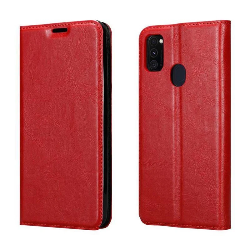 Cadorabo Hülle kompatibel mit Samsung Galaxy M21 / M30s Schutzhülle mit Magnetverschluss, Standfunktion und Kartenfach