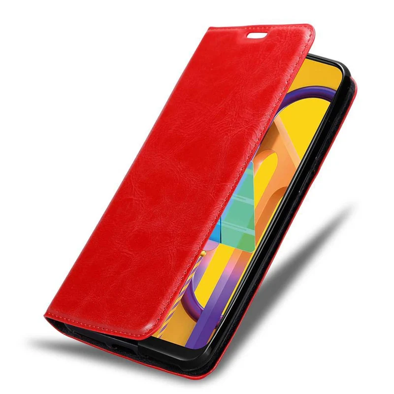 Cadorabo Hülle kompatibel mit Samsung Galaxy M21 / M30s Schutzhülle mit Magnetverschluss, Standfunktion und Kartenfach