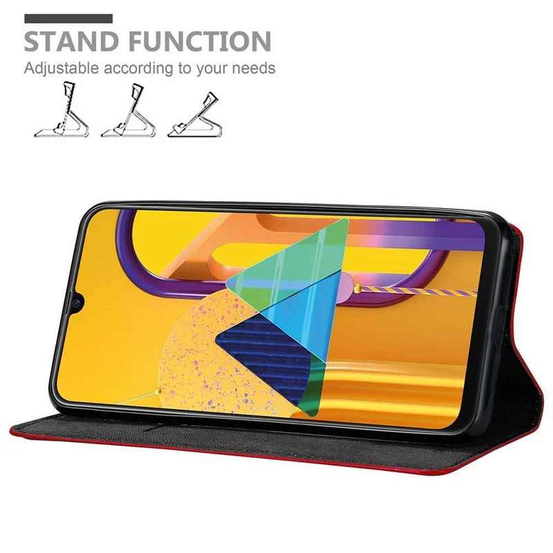 Cadorabo Hülle kompatibel mit Samsung Galaxy M21 / M30s Schutzhülle mit Magnetverschluss, Standfunktion und Kartenfach