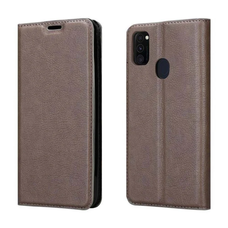 Cadorabo Hülle kompatibel mit Samsung Galaxy M21 / M30s Schutzhülle mit Magnetverschluss, Standfunktion und Kartenfach