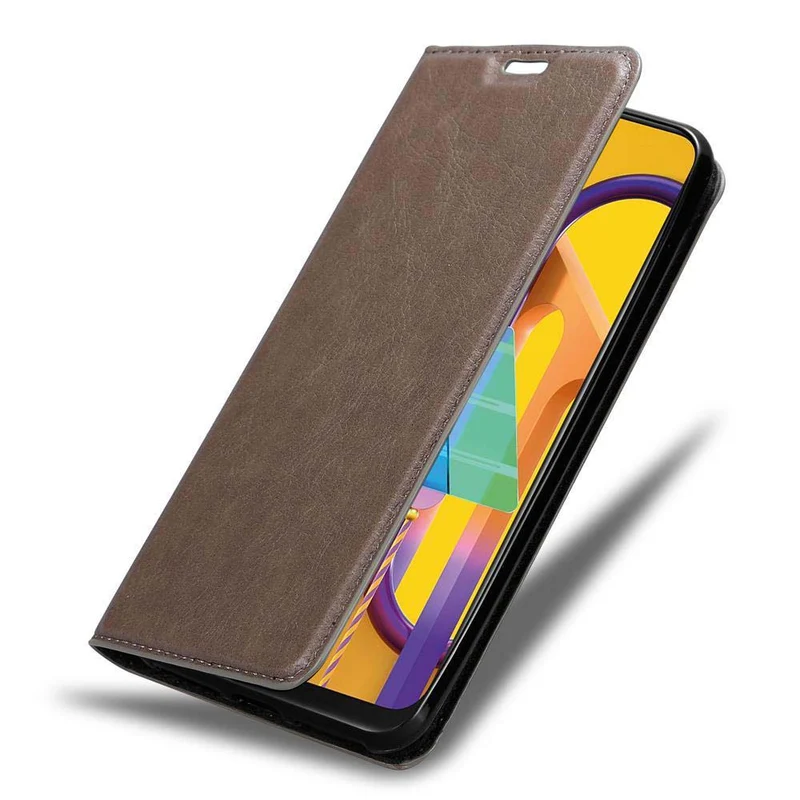 Cadorabo Hülle kompatibel mit Samsung Galaxy M21 / M30s Schutzhülle mit Magnetverschluss, Standfunktion und Kartenfach