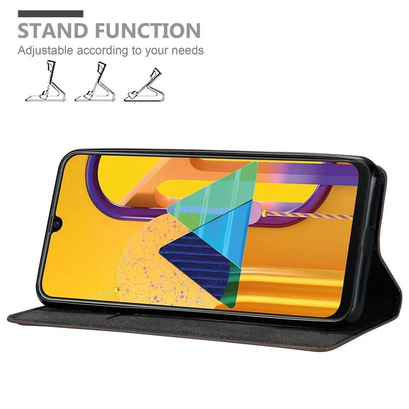 Cadorabo Hülle kompatibel mit Samsung Galaxy M21 / M30s Schutzhülle mit Magnetverschluss, Standfunktion und Kartenfach